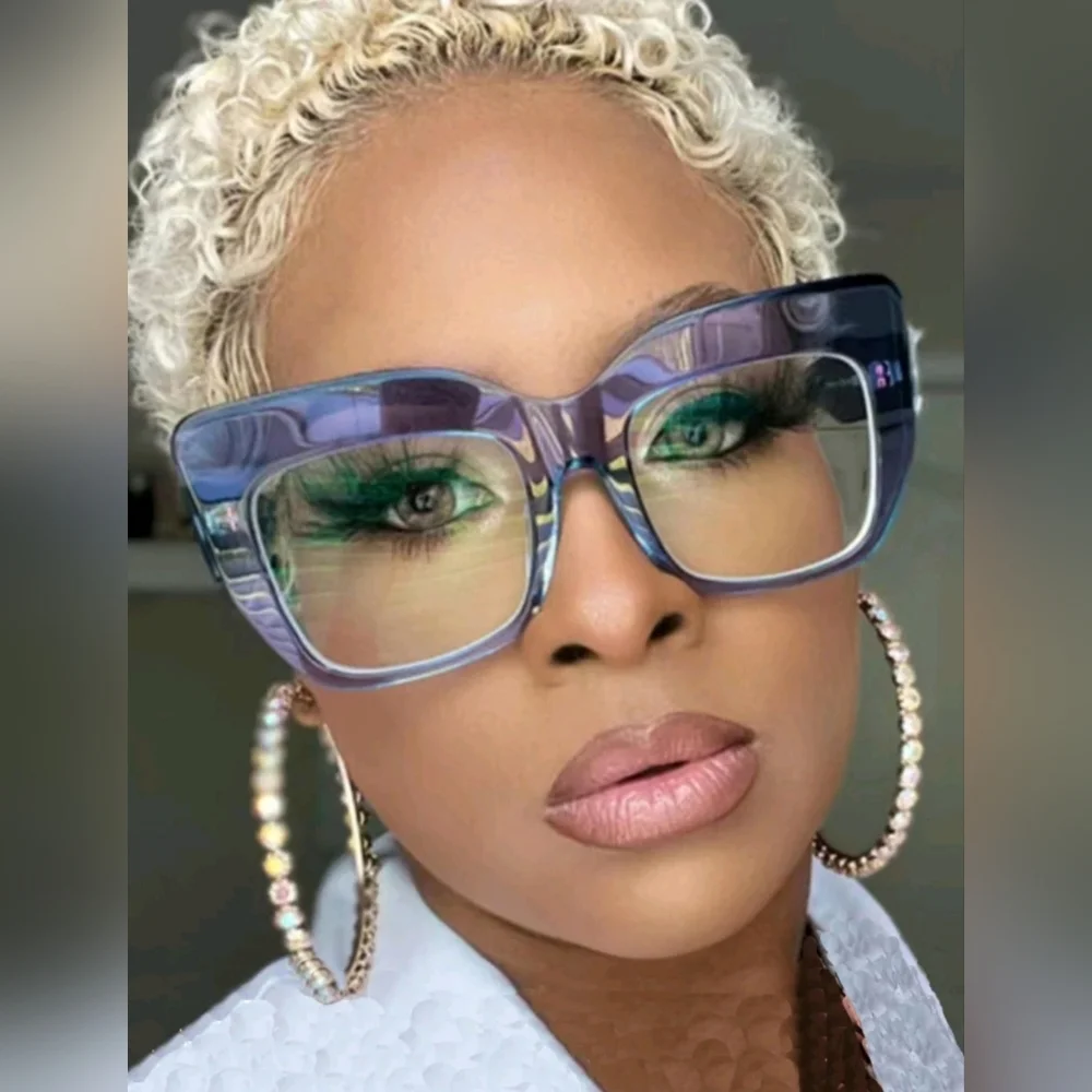 NEW Purple Ombre Oversize Fashion Glasses
